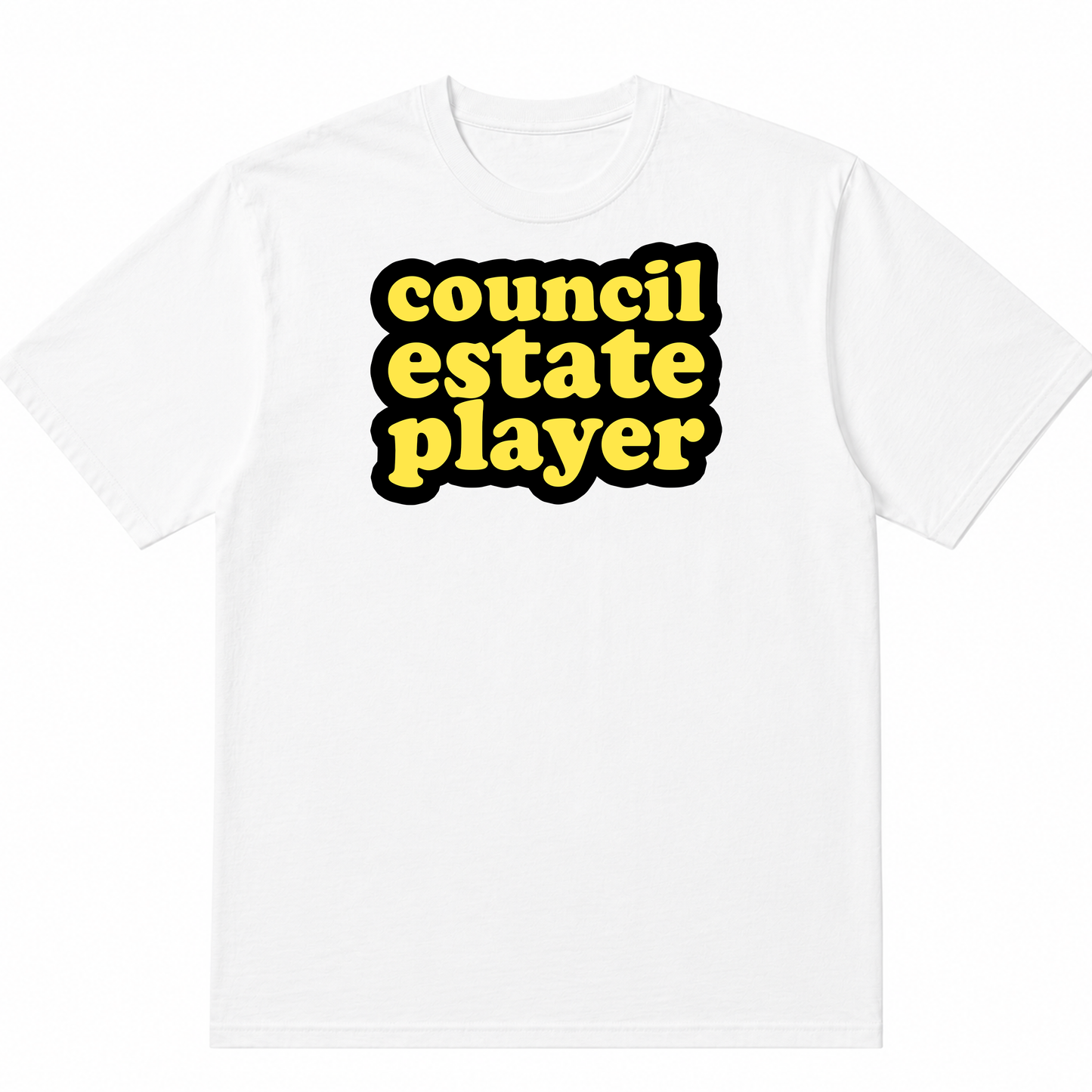 Council Estate Player White T-Shirt
