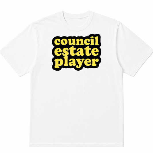 Council Estate Player White T-Shirt